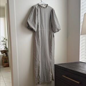 Bohme Black and White Gingham Dress